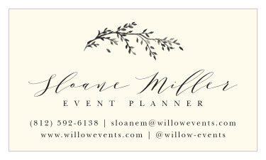 Our Delicate Bough Business Cards are perfect for any business owner who enjoys a rustic look!
