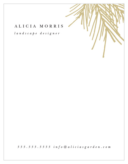 Add a unique touch to handwritten notes to your clients and coworkers with our Pine Landscape Business Stationery.
