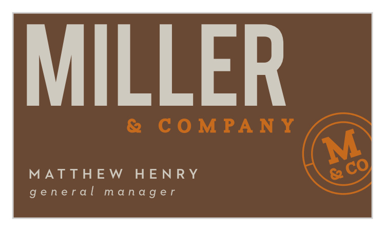Miller Brewing Business Cards