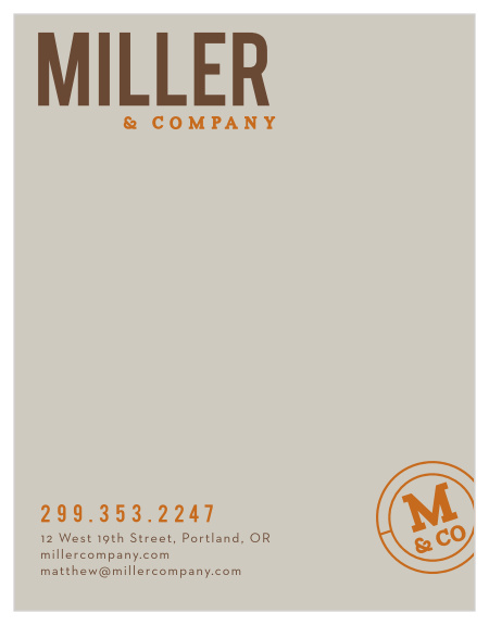 Choose our Miller Brewing Business Stationery for all of your brewery business referencing needs!