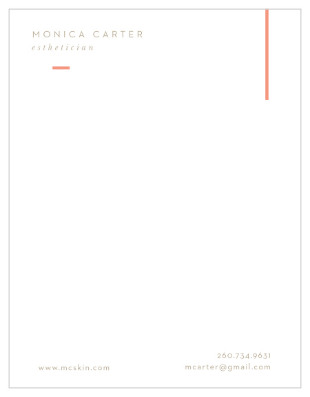 Add a unique finishing touch to your handwritten notes to clients and coworkers with our Basic Lines Business Stationery. 