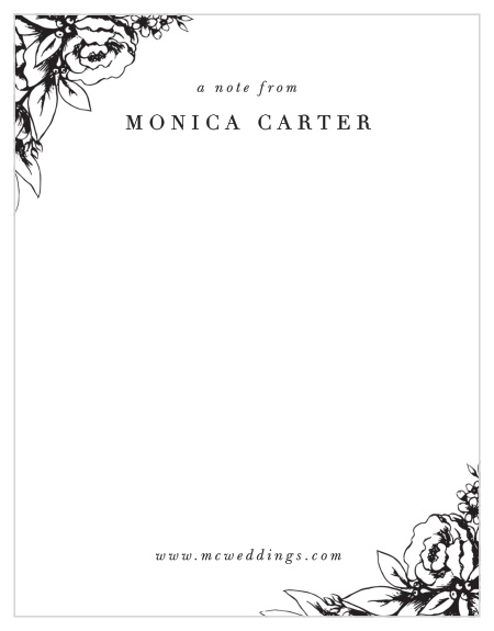 Help keep your event organized and quickly jot down any event notes or details on our Wedding Planner Business Stationery! 