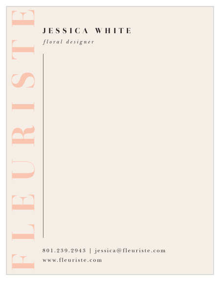 If you're looking for stationery that will showcase your work for all potential clientele who receive them, then don't go much further than the Moody Floral Business Stationery!