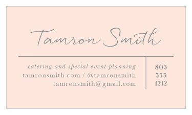 Choose our Signature Style Business Cards for a beautifully simple, but modern design!