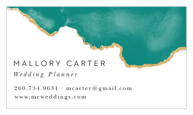 Choose our Marble Ink Business Cards for a beautifully simple, but modern design!