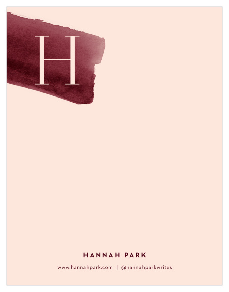 Our Bold Brushstroke Business Stationery is the perfect way to send business notes and memos in a classy way!