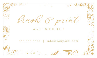 Create a dazzling first impression with our Sponge Paint Business Cards.