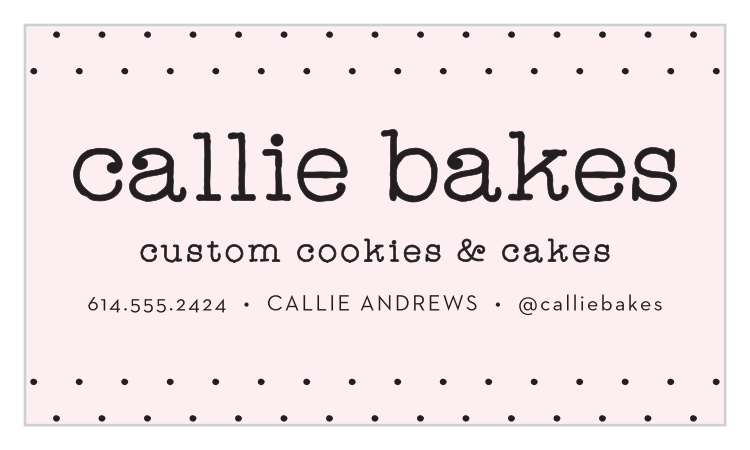 Sweet Bakery Business Cards
