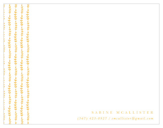 Let your paper represent you as a confident professional with our Sweet Vines Business Stationery!