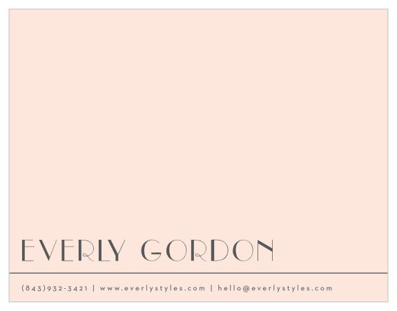 Let your paper represent you as a confident professional with our Simply Chic Business Stationery!