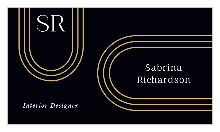 Retro Rings Business Cards