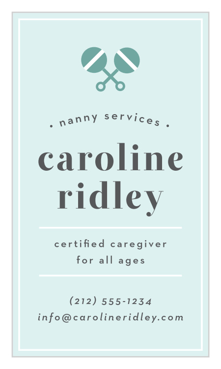 Nanny Rattle Business Cards