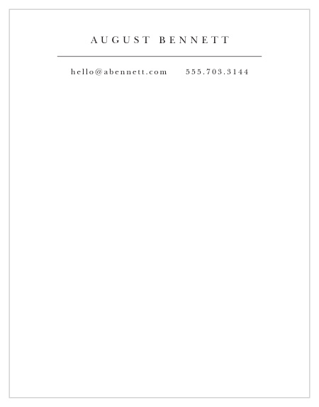 Our Professional Consultant Business Stationery is simple and chic! 