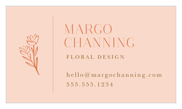 Floral Bouquet Business Cards