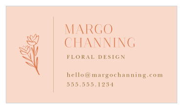 Stand out amongst the competition and make a name for yourself with the chic look of our Floral Bouquet Business Cards