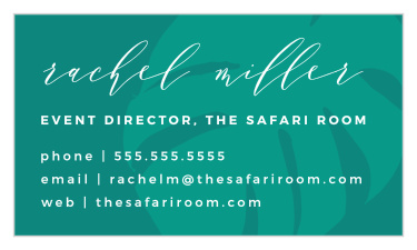 Make a name of yourself and stand out against the competitors with the chic look of our Monstera Plants Business Cards.