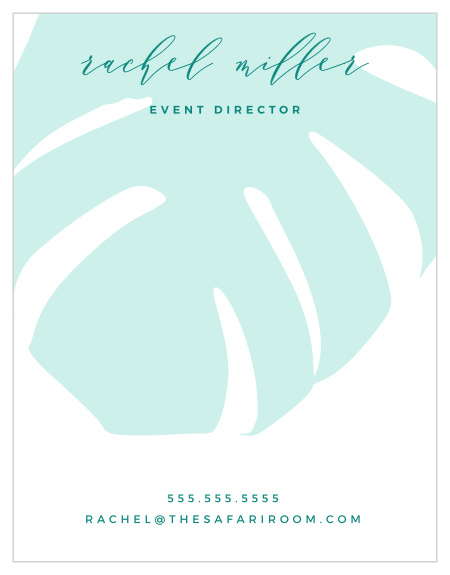 The chic look of our Monstera Plants Business Stationery adds a personal touch to your handwritten messages to clients.