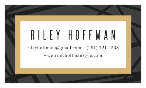 The sleek look of our Dynamic Border Business Card is sure to make a name for your company and stand out amongst the competition.