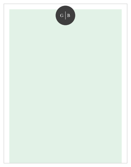 Our Monogram Circle Business Stationery is the perfect way to send business notes in a professional and personalized way!