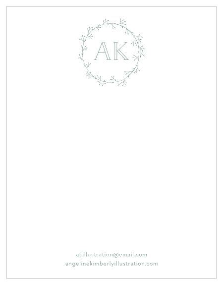 Our Dainty Wreath Business Stationery adds that perfect finishing touch to your handwritten notes to clients.