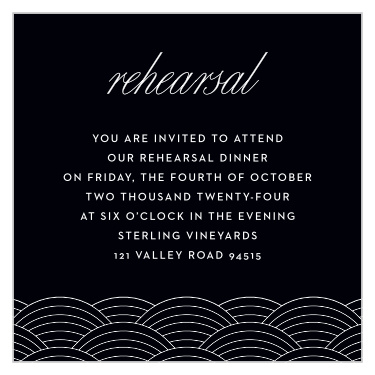 Bring together your closest friends and family with the Atlanta Skyline Rehearsal Cards.