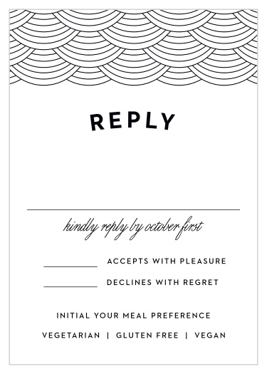 Gather meal preferences and a headcount of all of your cherished guests that will be attending your big day with our El Paso Skyline Response Cards.