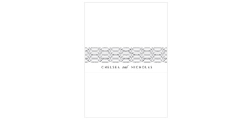 Our Anchorage Skyline Belly Band is the perfect finishing touch to your wedding invitation ensemble.