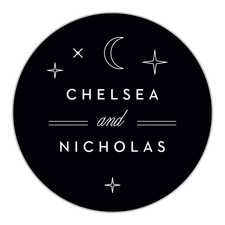 El Paso Skyline Wedding Stickers