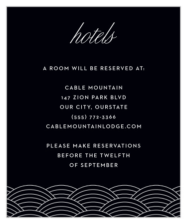 Suggest your favorite nearby hotels to your out-of-town guests with our Memphis Skyline Accommodation Cards. 