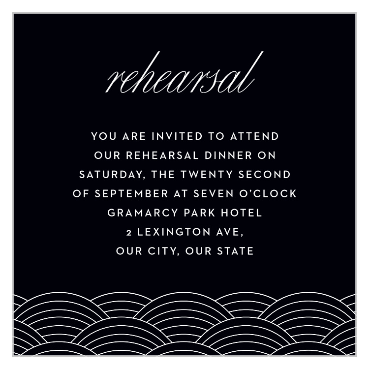 Dallas Skyline Rehearsal Cards