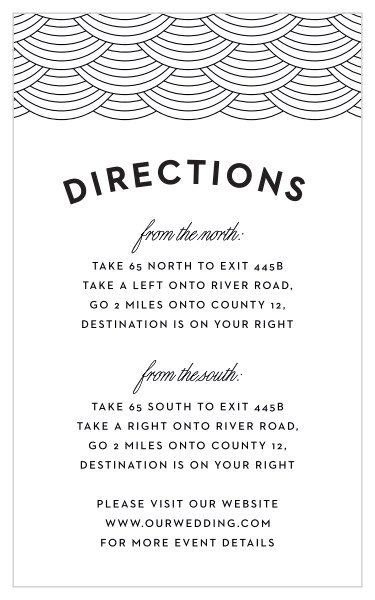 Ensure your wedding guests reach your venue with our Dallas Skyline Direction Cards!