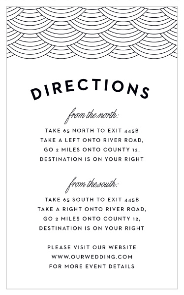 Guide your loved ones to your wedding venue with the minimalist design of our Pittsburgh Skyline Wedding Directions Card.