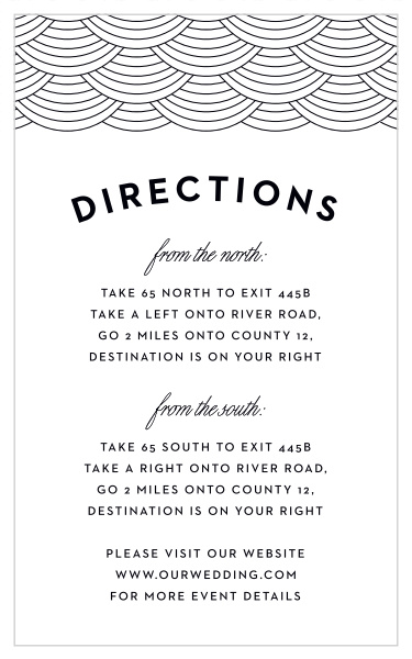 Ensure your wedding guests reach your venue with our Dallas Skyline Direction Cards!