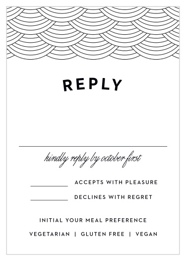 Gather all of your guest's information with ease using the Detroit Skyline Response Cards.