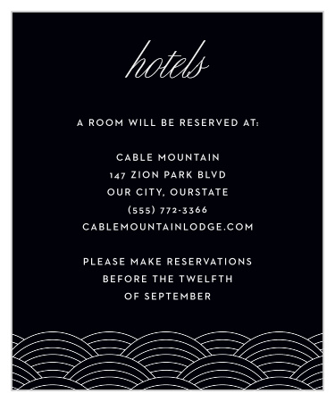 Our San Jose Skyline Accommodation Cards are perfect for suggesting nearby hotels for your out-of-town guests. 