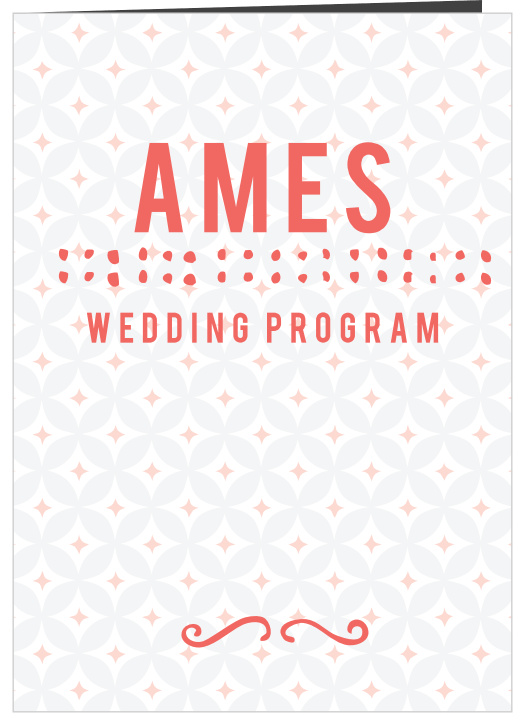 Our Fairy Tale Beginning wedding program is a perfect match to the rest of the Fairy Tale Beginning wedding suite.