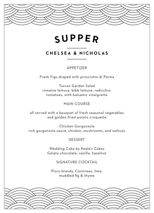 Let your cherished guests know what will be served during your wedding day dinner with our Fort Worth Skyline Wedding Menus.