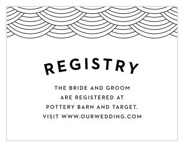 Let your loved ones know where you would like to receive your wedding gifts from with our Portland Skyline Registry Cards.