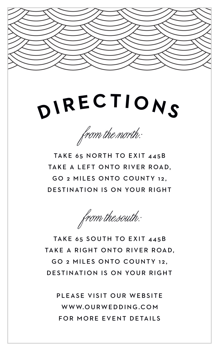 Cincinnati Skyline Direction Cards