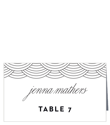Ensure your guests know exactly where to be with the Cincinnati Skyline Place Cards.