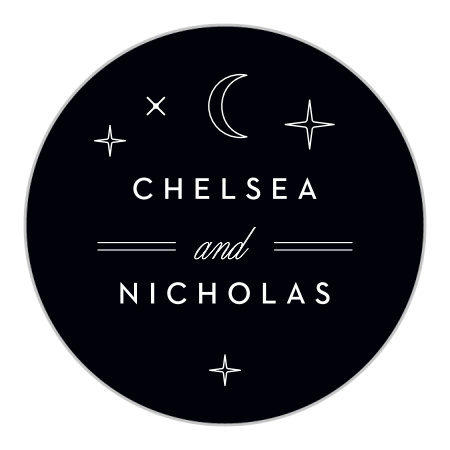 Tucson Skyline Wedding Stickers
