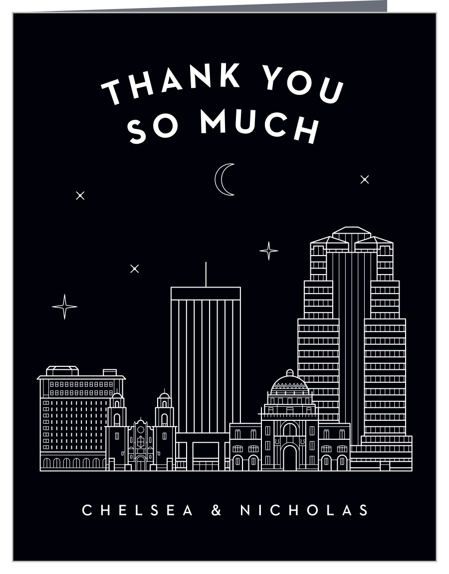 Tucson Skyline Wedding Thank You Cards