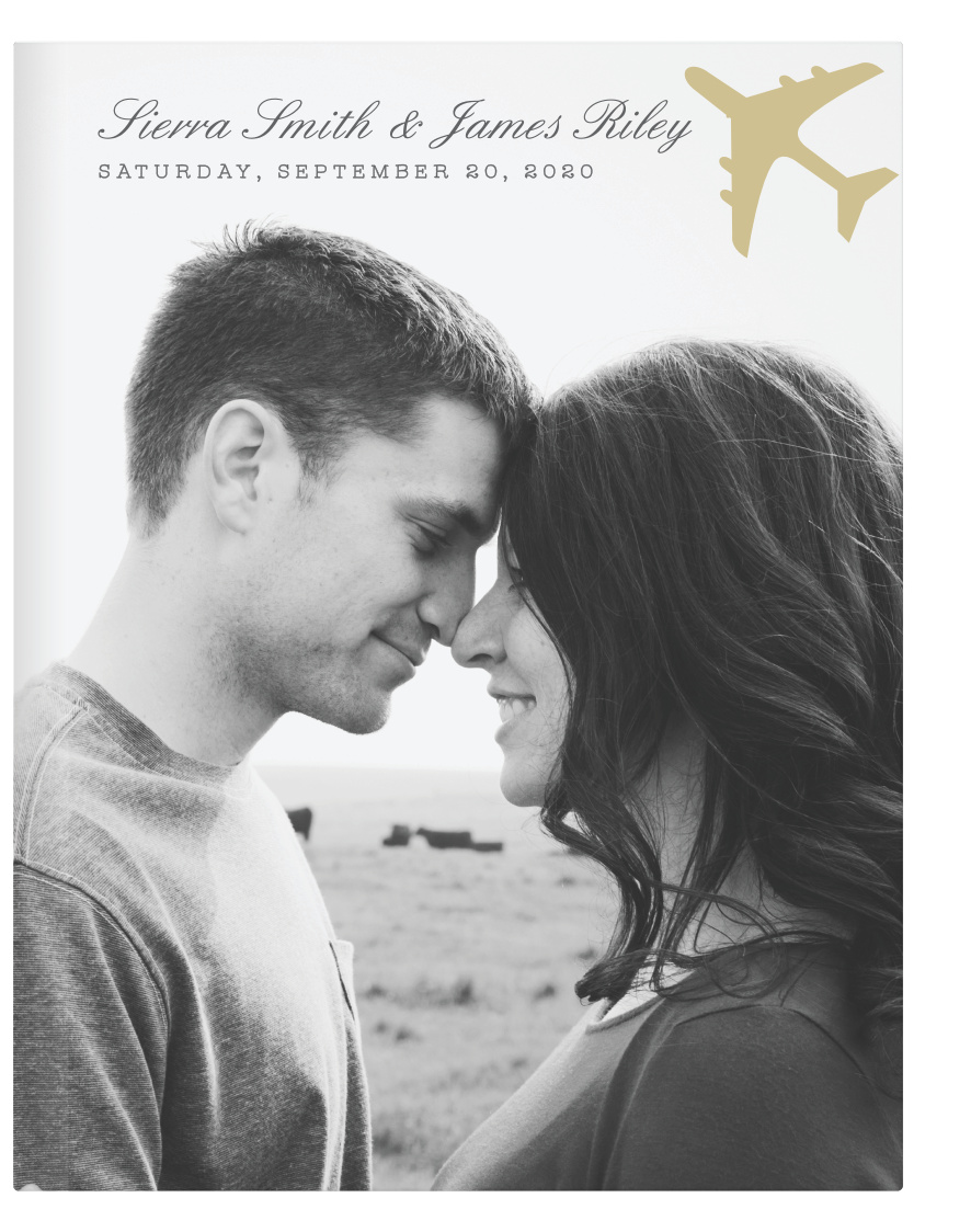 You can be sure that your wedding will be something to remember forever with our Bon Voyage Guest Book.