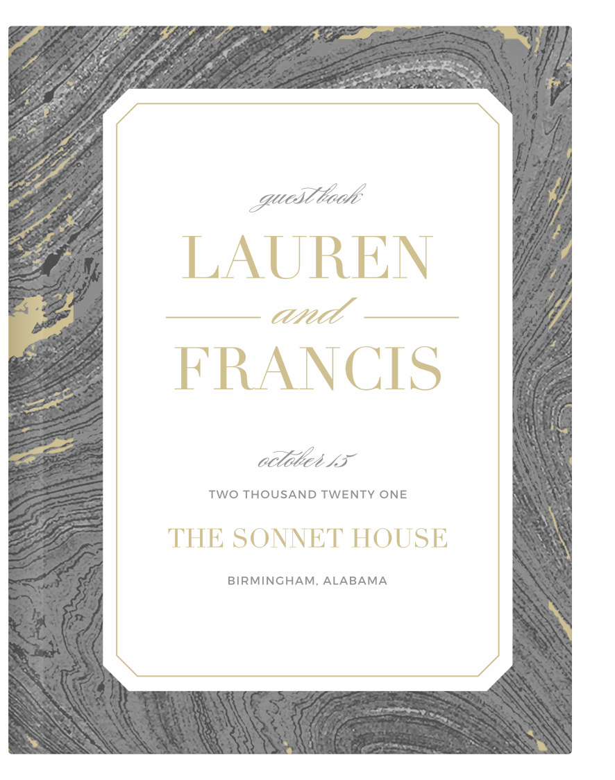 Our Marbled Paper Guest Book is the perfect way to remember who came to celebrate your big day with you!