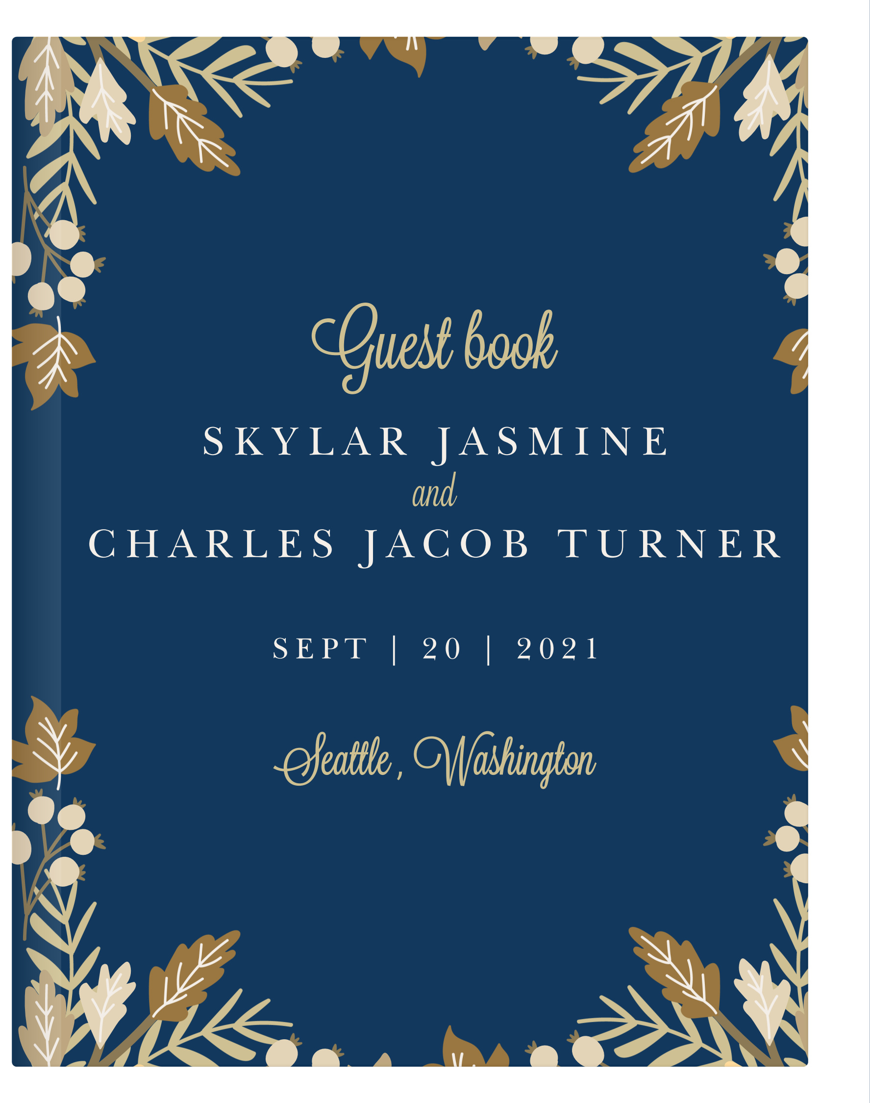 Falling Leaves Guest Book