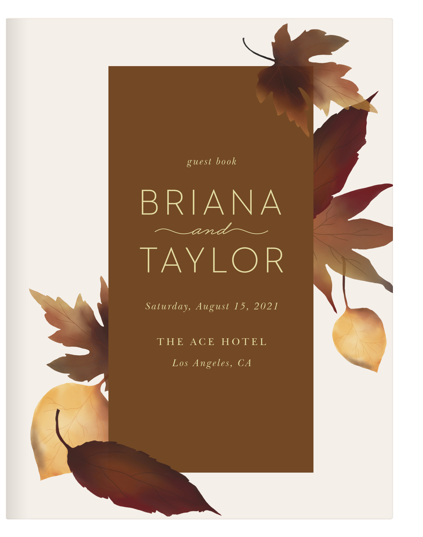 Fall Leaves Guest Book