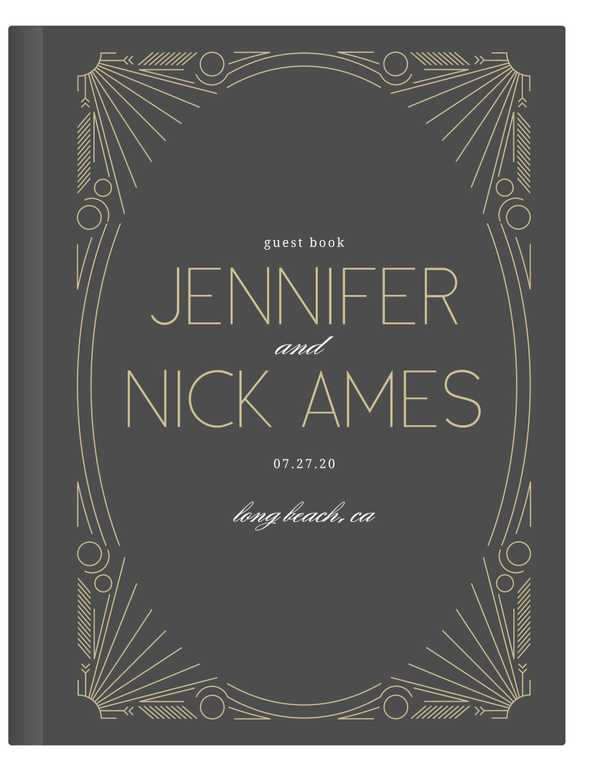 Create lasting memories with our Framed Art Deco Guest Book.