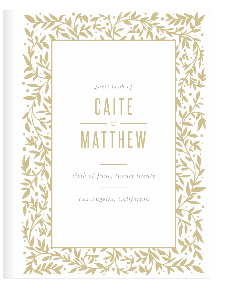 Our Medieval Library Guest Book is the perfect way to remember who came to celebrate your special day with you!