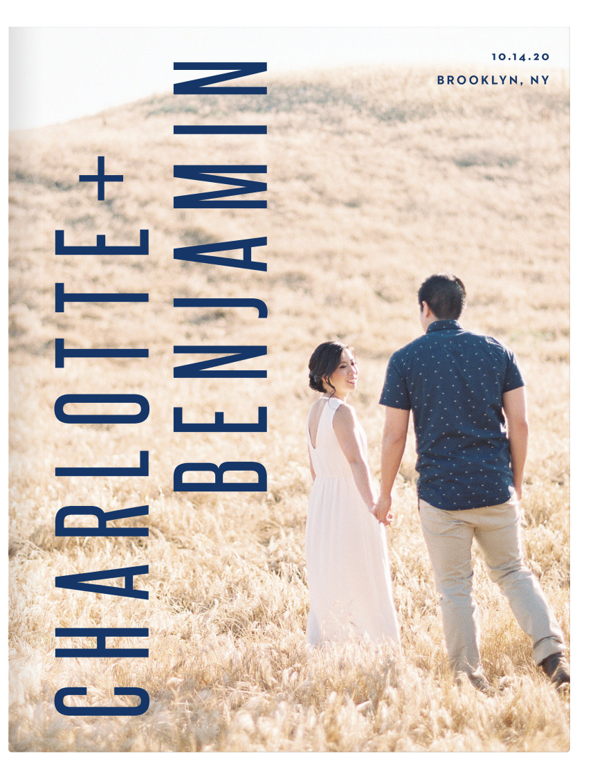 Create a modern, memorable keepsake with our Minimal Print Guest Book.