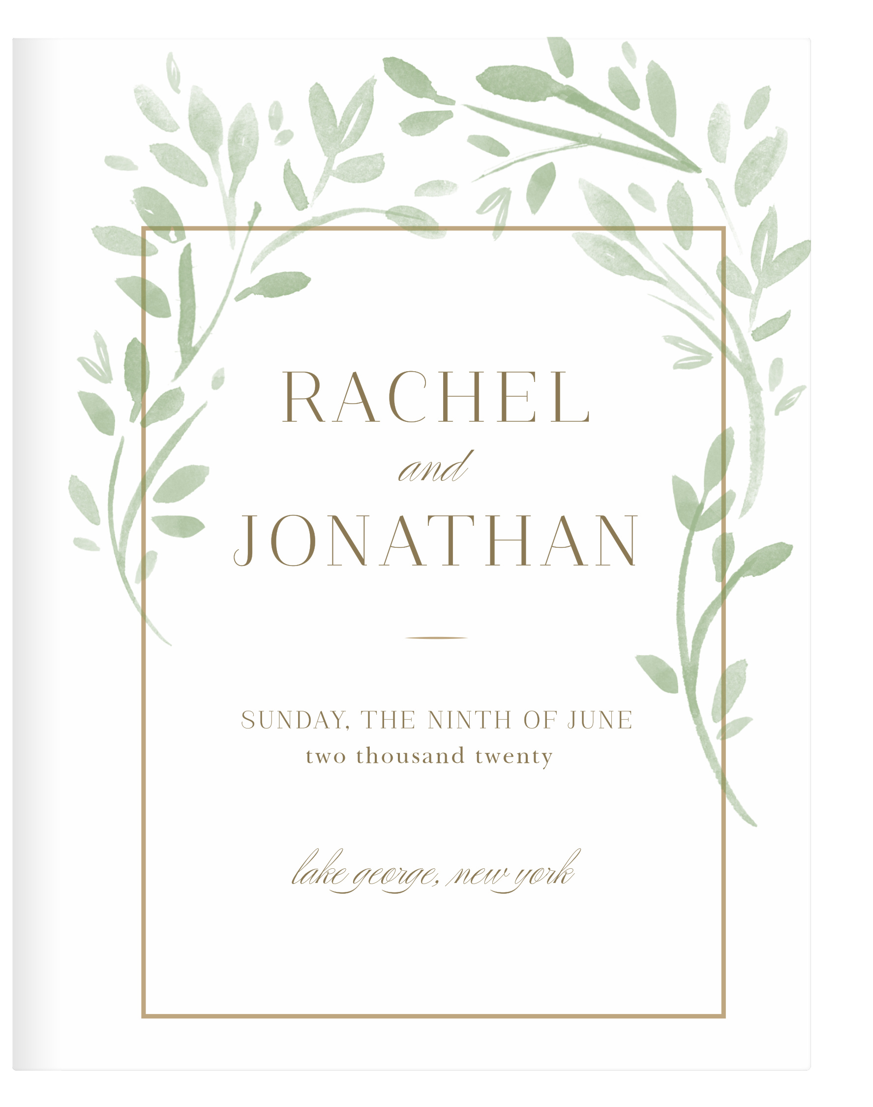 Fairytale Leaves Guest Book
